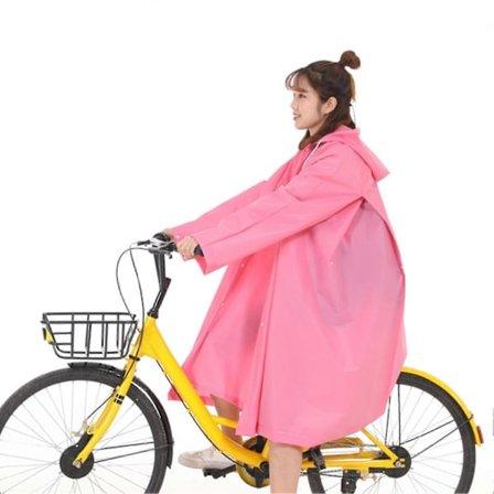 Regnfrakk EVA Regnponcho for Kvinner og Menn Nødregntøy Jakke for Temapark Sykling