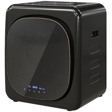 Kompakti 4kg tuuletuskuivain UV-steriloinnilla, musta