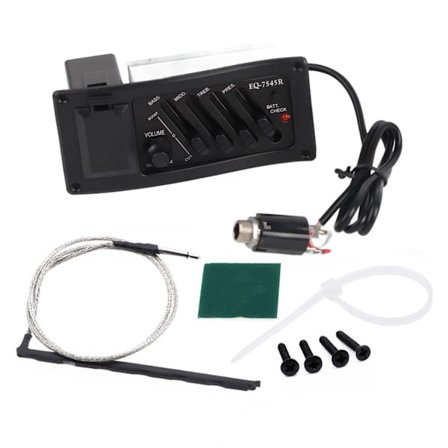 Klassisk Akustisk Elektrisk Basguitar Pickup EQ i Træ med MID TREB PRES Kontrol 7545R