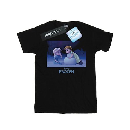 Disney Pojkar Frozen Bygg En Snögubbe T-Shirt 3-4 År Svart