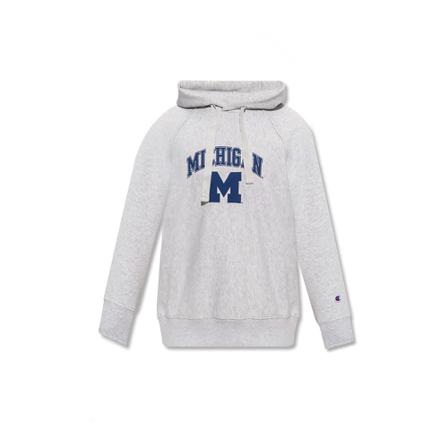 Champion Printed hoodie , Grijs , Heren , Maat: S