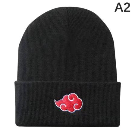 Höst Vinter Varm Hat Anime Naruto Cosplay Red Cloud Vortex Em A2