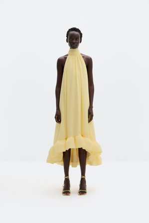 Malina - Sabrina midiklänning - XXS - Light Lemon