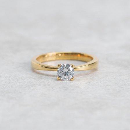 Ljungeld, 18K Gelbgold : Diamanten - Laborgezüchtet, Karat - 0.50 kt