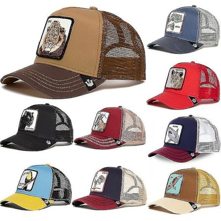 Mesh Cap Sommer Baseball Cap Trucker Cap 1 stk. - størrelse: sort panter