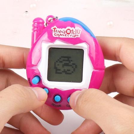 Tamagotchi Elektronisk Cyber Virtuelt Kjæledyrleketøy Retro Spill 90-talls Nostalgisk Nøkkelring Gave db Pink