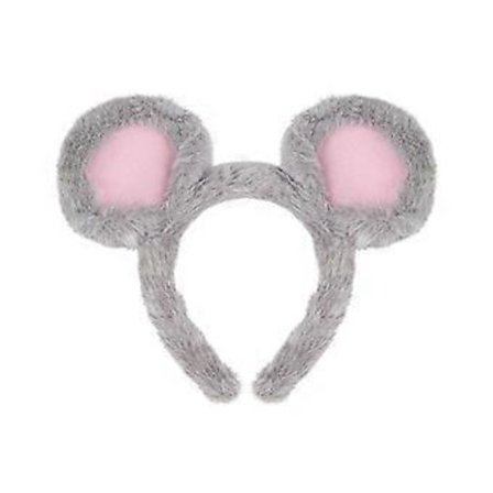 Museøre Hårbøjle: Plys Dyreøre Til Drenge Piger Fødselsdagsfest - Rotte Cosplay Kostume Hovedbeklædning Til Halloween Karneval Tema Fester