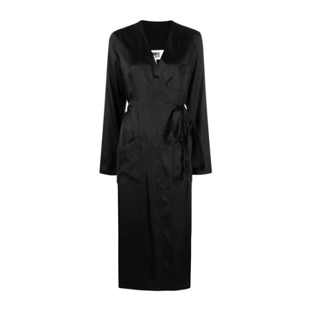 MM6 Maison Margiela, Coat Zwart, Dames, Maat:S