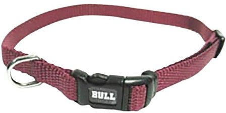 Bull Collar Nylon Burgundy 45-65 cm