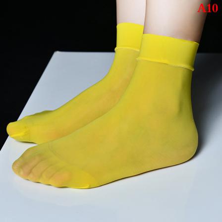 Oljiga Silkeslena Korta Strumpor Unisex Parstrumpor Ultratunn Se-th