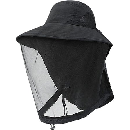 Fiskehat med slør mod bier, myg og insekter - Biavlerhat