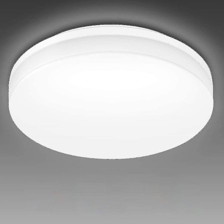 24W LED Taklampe, IP54 Vannbestandig, Daglys Hvit 5000K, 2400lm Lys Sterk Flush Taklampe