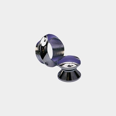 Trycklås, rosett fkr. mässing 16 mm stor