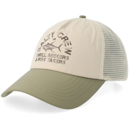 Salty Crew - Svart trucker Keps - "Stamped Off White/Fern A-Frame Trucker " @ Hatstore