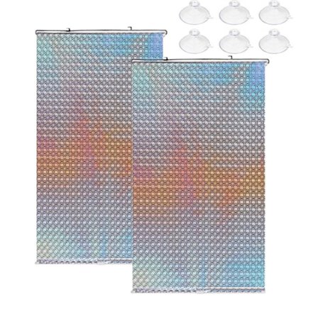 2 kpl Auton aurinkosuoja, rullaverho pimennys imukupeilla, irrotettava, teleskooppinen kannettava aurinkosuoja rullaverho