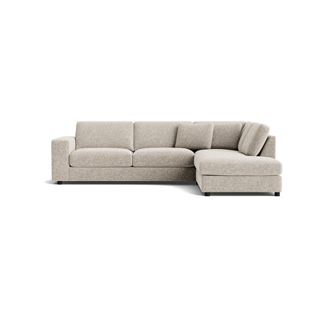 Oasis Ecksofa, rechts, Genesis Grau/Beige, modernes Design, bequeme Federung, komfortable Polsterung, zeitloser Stil, Höhe 79cm, gemütlich