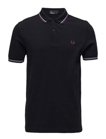 Twin Tipped Fp Shirt Polos Short-sleeved Blå Fred Perry