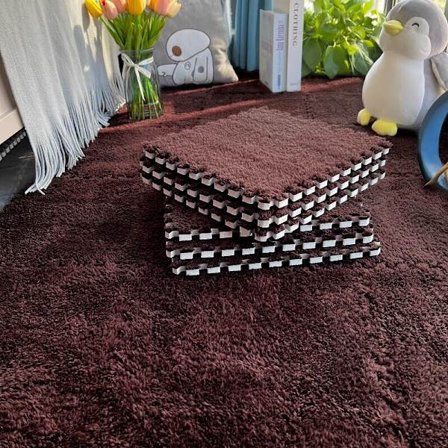 Plyschmatta skarvningsblock sovrum sängkant halkfri golvmatta flytande fönster bekväm bomull varm dyna