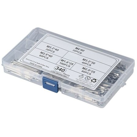 340 stk. split. sortimentssæt Fastener Clips