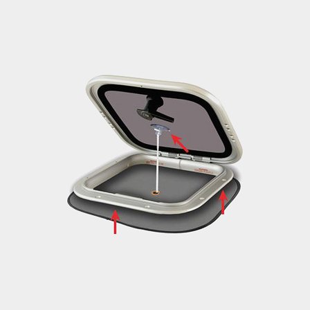 Moskytiéra na loď (lodní poklop) Waterline Design Popup, univerzální, 300 x 300 mm