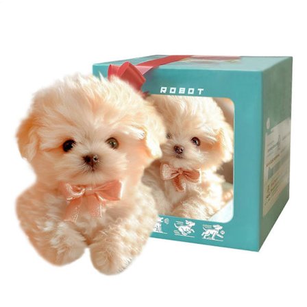 Realistiske hvalperobotter, der ligner ægte hunde, blødt plysdyr, naturtro AI-robot hvalpedukkemodel, sød og komfortabel