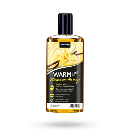 Joydivision Warm-up Massage Oil Vanilla 150ml - Vuxen.fi - Liukuvoiteet
