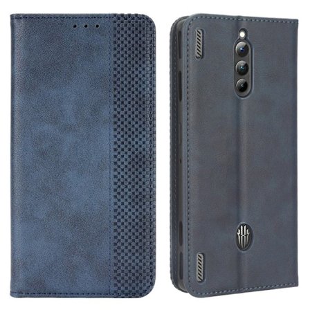 Bofink Vintage ZTE nubia Red Magic 8 Pro Plus / 8 Pro Läderfodral - Blå