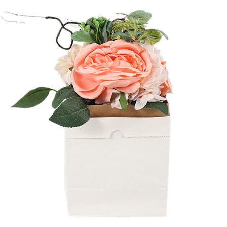 Kunstig Silke Brudebuket Bryllup Dekoration Blomster Arrangement Materialer Planter Pomponer Pioner