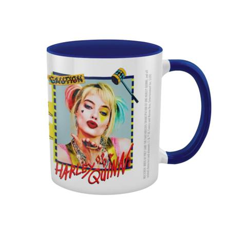 Rovfågelvarning Harley Quinn Mugg One Size Vit/blå