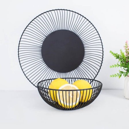 Frukter, trådkorg Järnskål Snacktallrik Grönsaksförvaring Korg Matbordsdekoration