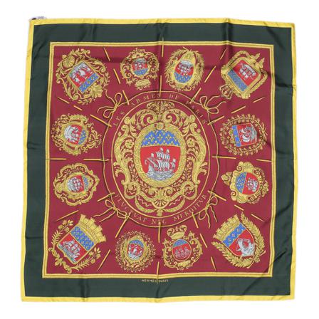 Hermès Vintage, Pre-owned Scarf Groen, Dames, Maat:ONE Size