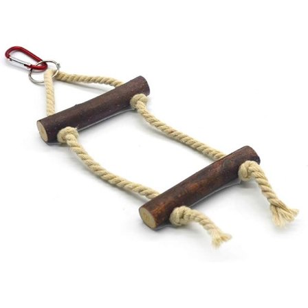 Dyretilbehør Dyr Lekefugl Klatre Hengende Leke Logg Stående Bar Pinne Stige Tau Bur Dekor