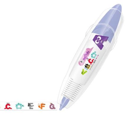 Gör-det-själv-press Typ Dekorationspenna, Dagboksdekortejp Scrapbooking-klistermärken Pocket Tape Penna, Söt tecknat mönster Dekorativa Tejp För Barn 