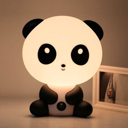 Veeki Natlampe til Børn, Panda Gaver, Søde LED Lamper til Teenagepigers Soveværelse, Silikone Dyre Natlampe til Baby, Lille Dreng, Kawaii 