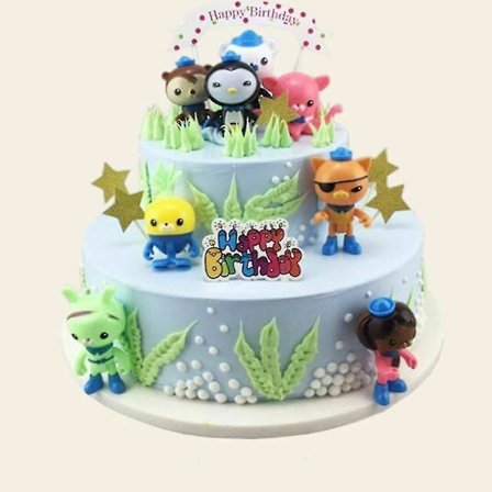 8-pack The Octonauts Figurer Octo Crew Pack Actionfigurer Leksaker - 1 Beskrivning (FMY)