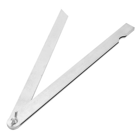 Sammenklappelig vinkelmåler i kulstofstål til træbearbejdning, linjal 300 mm, universal