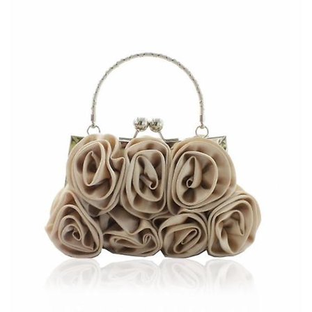 Utsökt Dam Söt Hand-i-hand Rosväska Festväska Clutch Väska Diagonal Väska