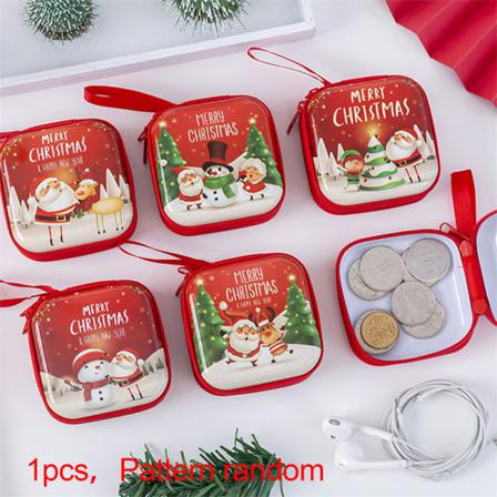 Mode Mini Julväska Tecknad Jultomte Och Blixtlåsbarn