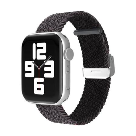 Apple Watch Kompatibelt Armband Elastiskt Metallic 38/40/41mm Svart One Size