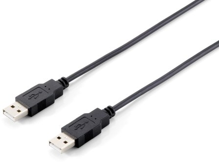 Equip USB 2 CABLE A-A 1.8M M/M BLACK . CABL