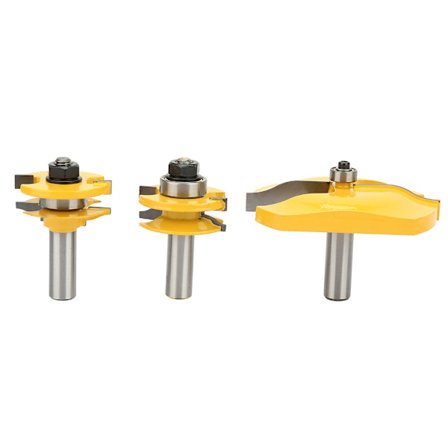 3 kpl 1/2" varsi Ogee kohopaneeli & Ogee-kisko ja -pylväs jyrsin teräsarja puuntyöstöön