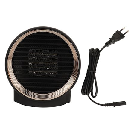 Pieni lämmitin 1000W pyöreä sähköinen pöytälämmitin hiljainen käyttö kotiin makuuhuoneeseen toimistoon sisäkäyttöön musta 95V‐240V EU-pistoke