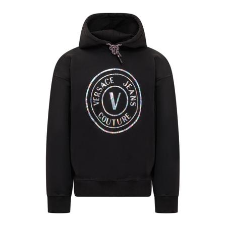 Versace Jeans Couture, Hoodies Zwart, Heren, Maat:M