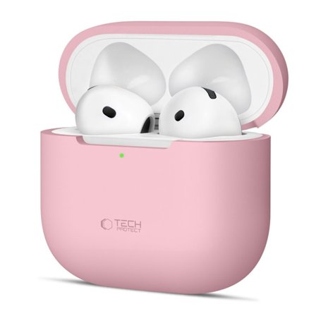 Tech-Protect AirPods 4 Skal Silikon Dusty Pink