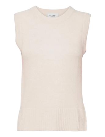 Lissie Knitted Vest Cream SPARKZ COPENHAGEN