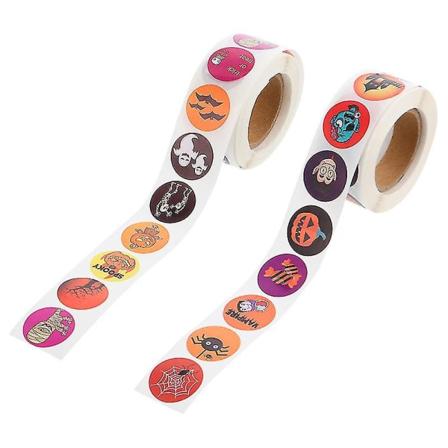 2 rullaa Halloween-tarra Halloween-sisustukseen