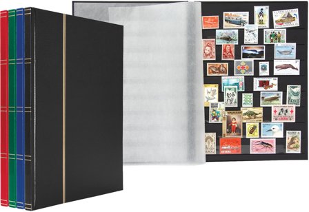 BASIC insticksbok - A4 - 16 sorte sider - tilfældige farver