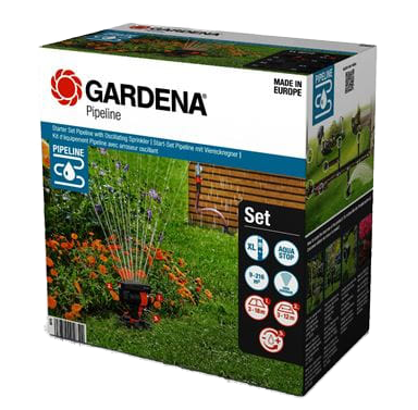 Gardena Pipeline Startpakke med oscillerende vannspreder, Vanning