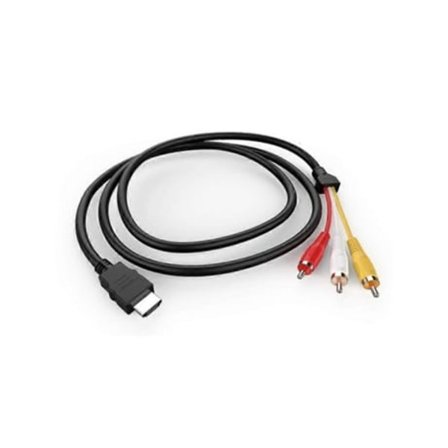 HDMI-RCA-kaapeli, 1080p 1,5 m HDMI-uros - 3 RCA-videoliitäntään Zmliyecqnq