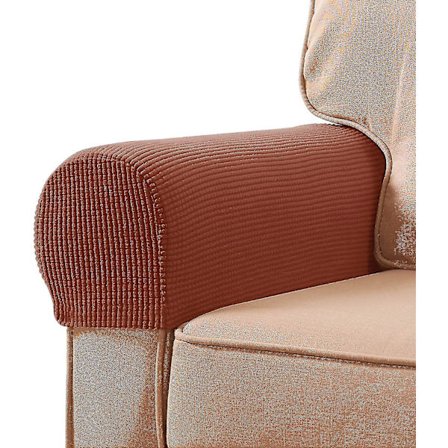 Strækbare armlænsbetræk Spandex armlæn til stole Sofa lænestol Betræk til lænestol med drejepinde 2 stk.